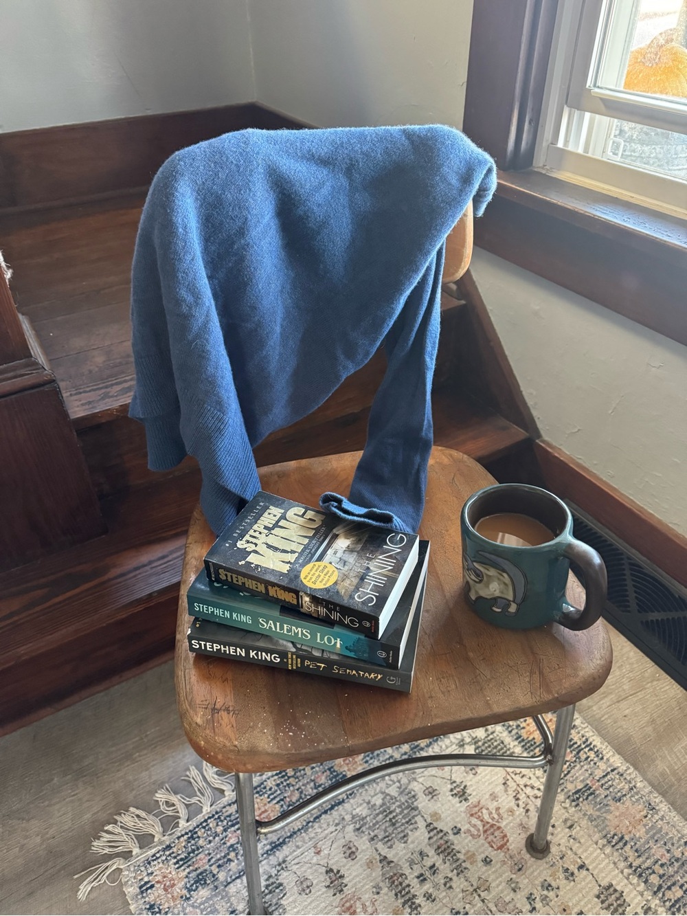 Vintage L.L Bean Wool Blue Sweater - Cozy Knit Pullover